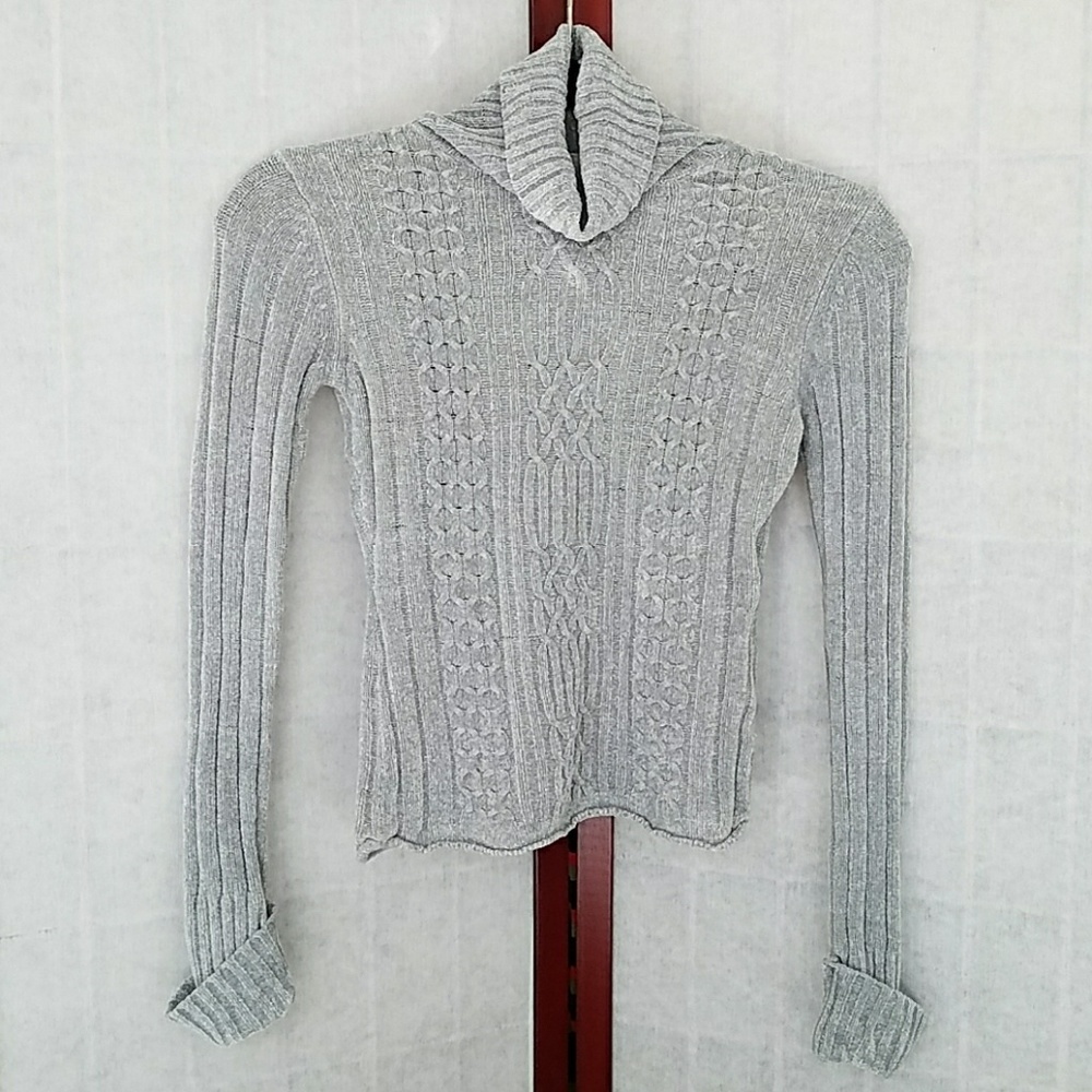 NWOT Vintage Gray Airport turtleneck sweater. Size S.